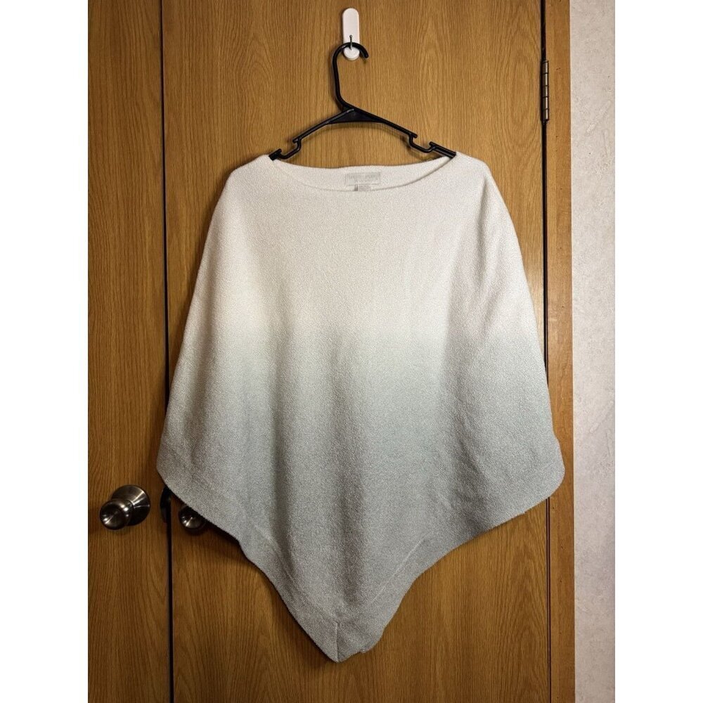 BAREFOOT DREAMS CozyChic Lite Poncho Blue Gray Ombre Waterfall Travel Quiet Lux